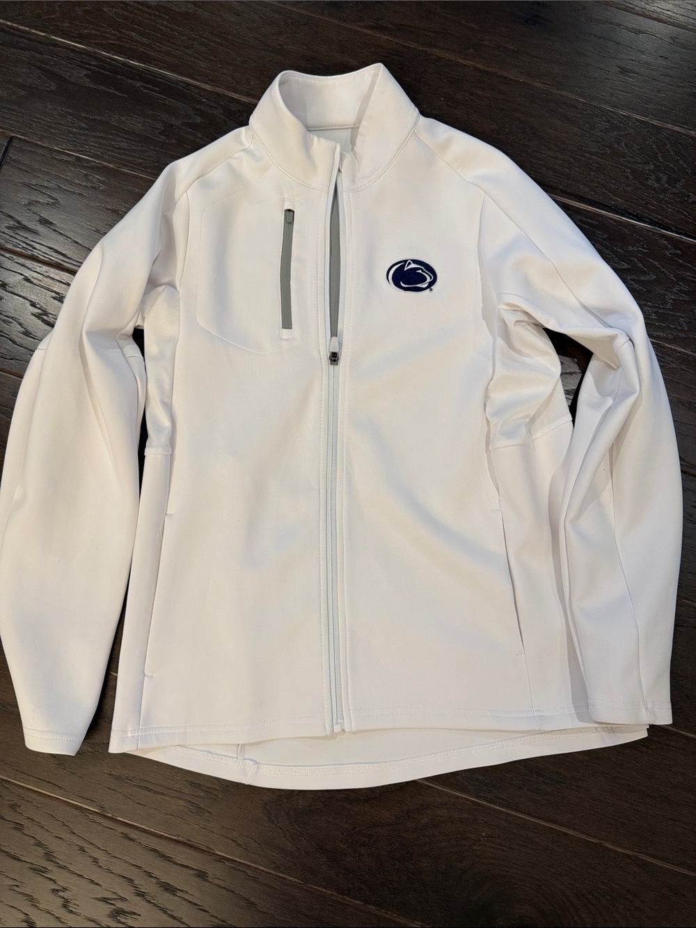 Antigua White Women's Full-Zip Penn State Jacket